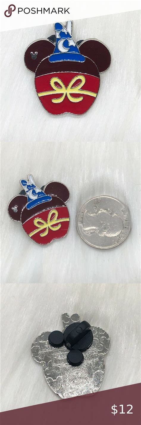 🔮 525 Disney Fantasia Sorcerer Mickey Candy Apple Pin Apple Pin