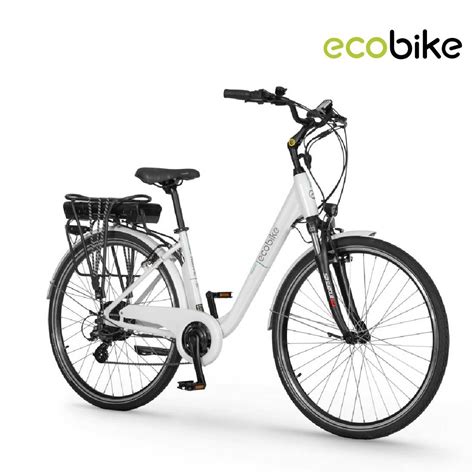 Rower Elektryczny Ecobike Traffic White Bateryjnie