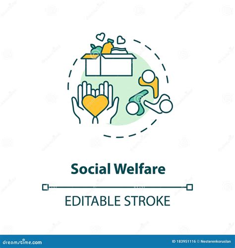 Social Welfare Rgb Color Icon Vector Illustration