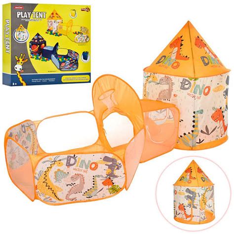 Детская палатка с тоннелем "Динозавры" Bambi MR 0634, Toyman, цена 1701 ...