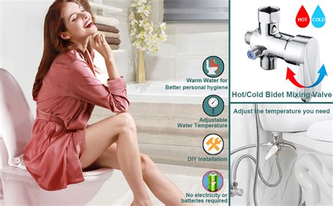 Handheld Bidet Sprayer For Toilet Bidet Attachment For Toilet Warm Water Hot And Cold Mixing T