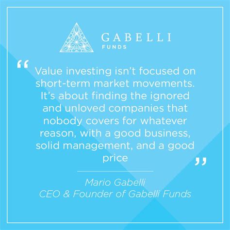 Gabelli Funds On Linkedin Our Mario Gabelli Was Recently Featured In