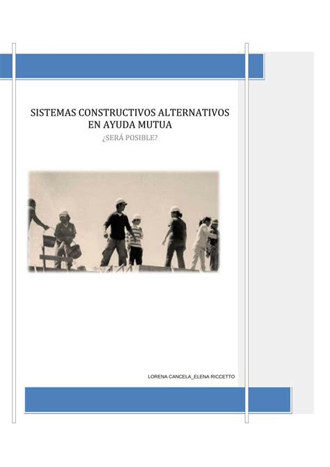 PDF SISTEMAS CONSTRUCTIVOS ALTERNATIVOS EN Enfocaremos En El