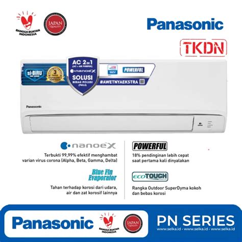 Harga Jual PANASONIC CS PN5WKJ AC SPLIT 1 2 PK STANDARD PLASMA Selka Id