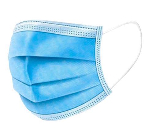 Cubrebocas Adulto Tricapa Pliegos Azul Con Elastico Bolsa