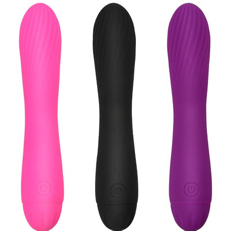 Supersex Powerful Rechargeable G Spot Ribbed Liquid Silicone Vibrator