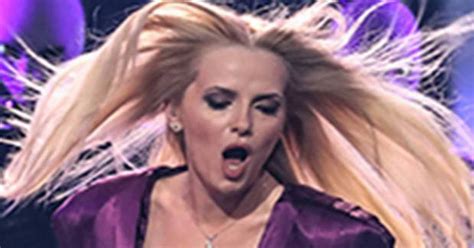 Eurovision Babe Pops Out Of Dress In Nightmare Wardrobe Malfunction Daily Star