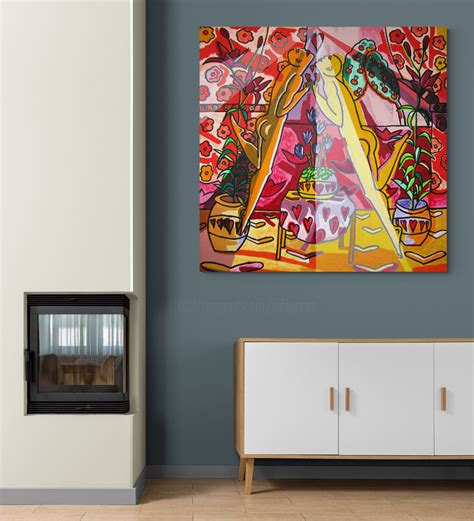 Man On Bed Erotic Male Nude Paintings Ho Painting By Raphael Perez Artmajeur