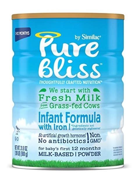 Leche de fórmula en polvo Abbott Similac Pure Bliss en lata de 900g por