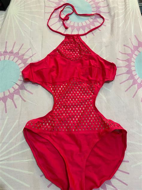 ESMARA Hot Pink One Piece Swimsuit Women S Fashion Swimwear Bikinis Swimsuits On Carousell