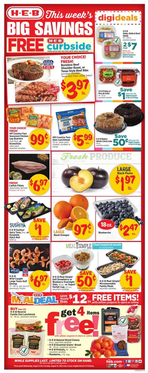 Heb Weekly Ad Aug Weeklyads