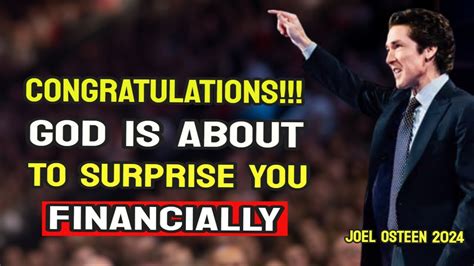 Congratulations Expect A Divine Financial Surprise From God Joel