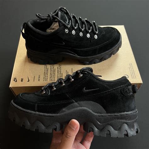 Nike Lahar Low Triple Black Dark Smoke Grey Depop