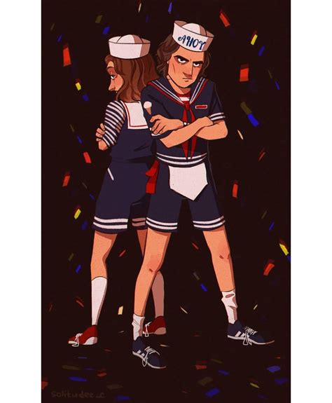 Stranger Things Scoops Ahoy Robin And Steve By Anastasia Solitudeee