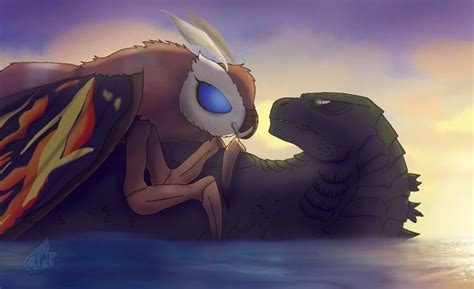 Legendary Cute Couple By Fallenangel5414 Godzilla Comics Godzilla