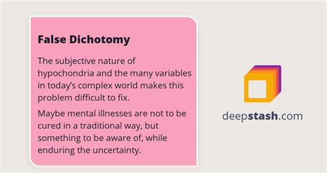 false dichotomy deepstash