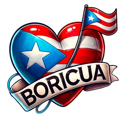 Puerto Rico Flag PNG Boricua Printable Image For Latina T Shirts Sublimation And Digital