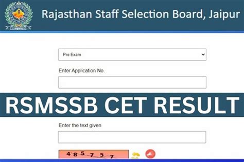 Rsmssb Cet Graduation Level Result Cut Off Marks Out