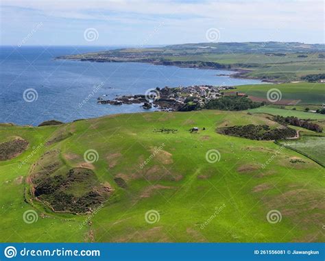 St. Abbs Head Aerial View, St. Abbs, Scotland, UK Stock Image - Image of oceanfront, ocean ...