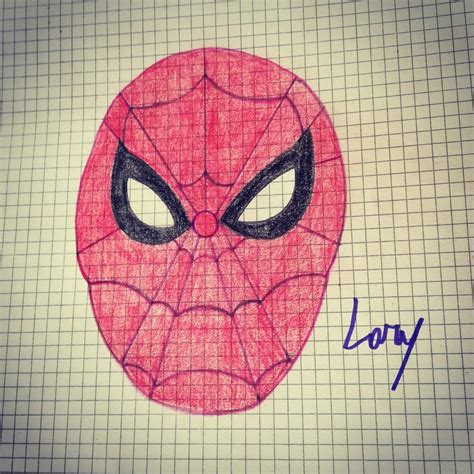 how to draw spiderman face