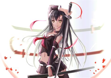 Anime Girl Samurai Pc Wallpapers Wallpaper Cave