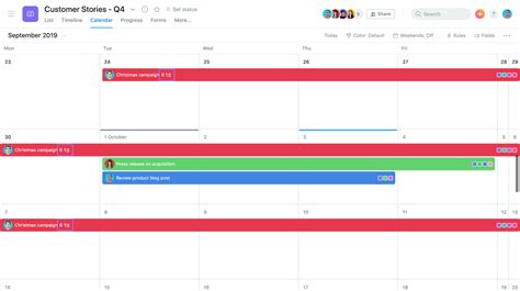 Asana Calendar View Options Product Guide • Asana Product Guide