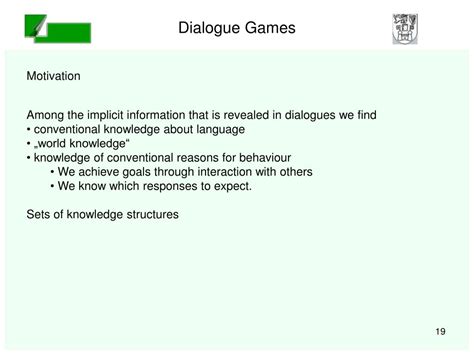 PPT - Dialogue Games PowerPoint Presentation, free download - ID:6101848
