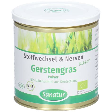 Bio Gerstengras Pulver Sanatur G Shop Apotheke