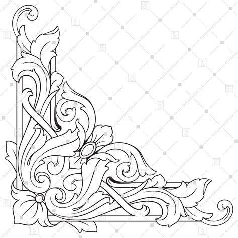 Esquina Svg Bundle Barroco Svg Ornamento Svg Decoraci N Svg Esquina