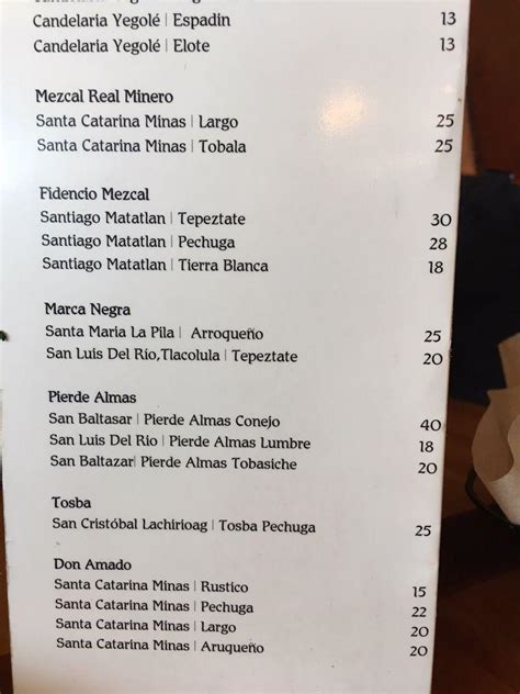 Menu At Agave Mexican Restaurant And Tequila Bar Healdsburg