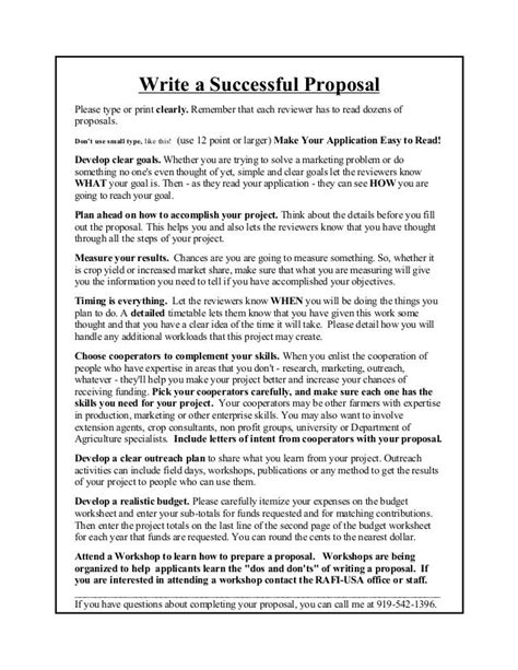 How To Write A Successful Proposal Tcrf