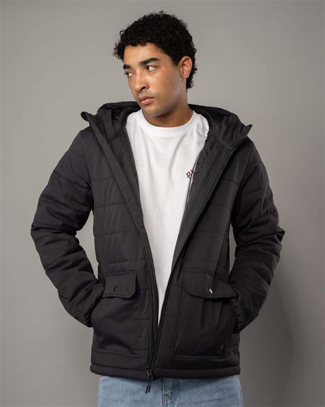 Shop Rip Curl Anti Series Ridge Hooded Jacket In Black Fast Shipping