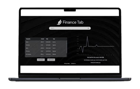 finance tab