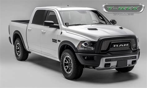 2015 2018 Ram 1500 Rebel Laser Billet Grille Polished 2 Pc Overlay