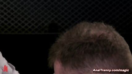 Busty Shemale Cop Anal Fucks Man In Evidence Room