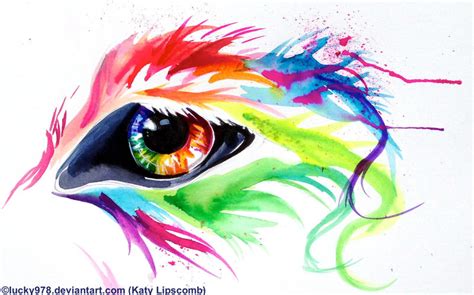 Rainbow Wolf Eye By Katylipscomb On Deviantart