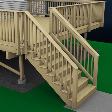 How To Build A Deck Wood Stairs And Stair Railings