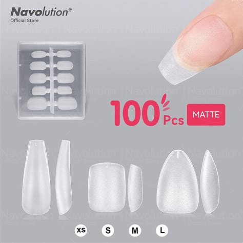 Navolution Pcs False Nails Acrylic Press Standard Size On Artificial