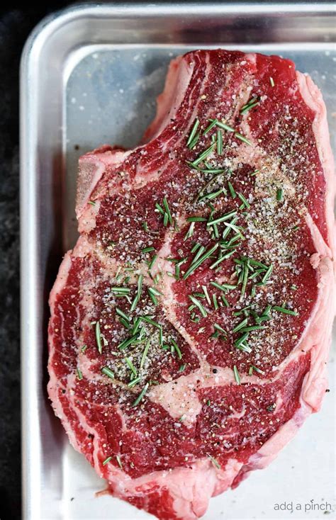 Skillet Rib Eye Steaks Recipe - Add a Pinch | Ribeye steak recipes, Rib