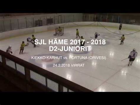 Sjl D Juniorit Kiekko Karhut Vs Fortuna Youtube