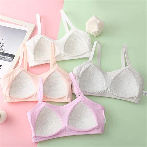 Rimless Padded Bras For Puberty Girls 2 Level 3 Level Bras With Female