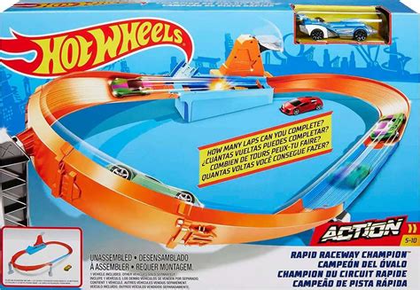 Hot Wheels Action Rapid Raceway Champion Track Set Mattel Toys Toywiz