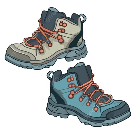 Zapatos De Seguridad Clipart Botas De Montaña De Dibujos Animados