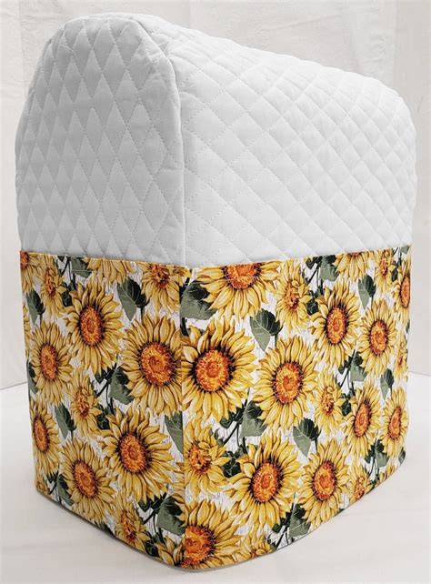 Quilted Harvest Sunflowers Cover Compatible With Kitchenaid Stand Mixer By Pennys Needful