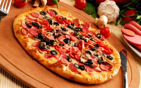 Delicious Pizza Hd Wallpaper A Feast For The Eyes