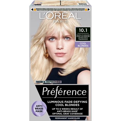 L Oréal Paris Préférence Cool Blondes Permanent Hair Color 10 1 Extra Light Ash Blonde