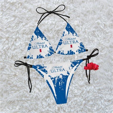Tie Dye Michelob Ultra Triangle Beach Bikini Tw171 Hearthtops Store
