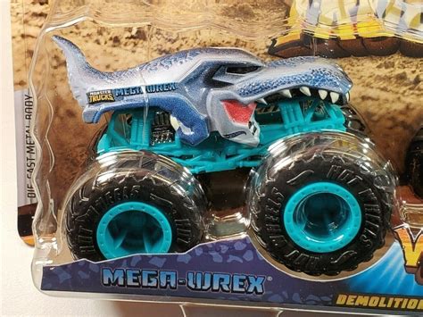 Hot Wheels Monster Trucks Mega Wrex Vs Leopard Shark pk Envío gratis