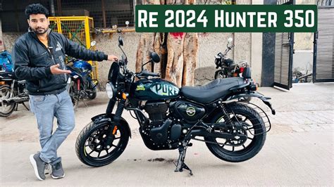 Launch 2024 New Re Hunter 350 Dapper Green Colour Price Mileage