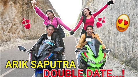 ROMANTIS ARIK SAPUTRA DOBEL DATE TOURING KELILING KOTA BERUJUNG MOTOR